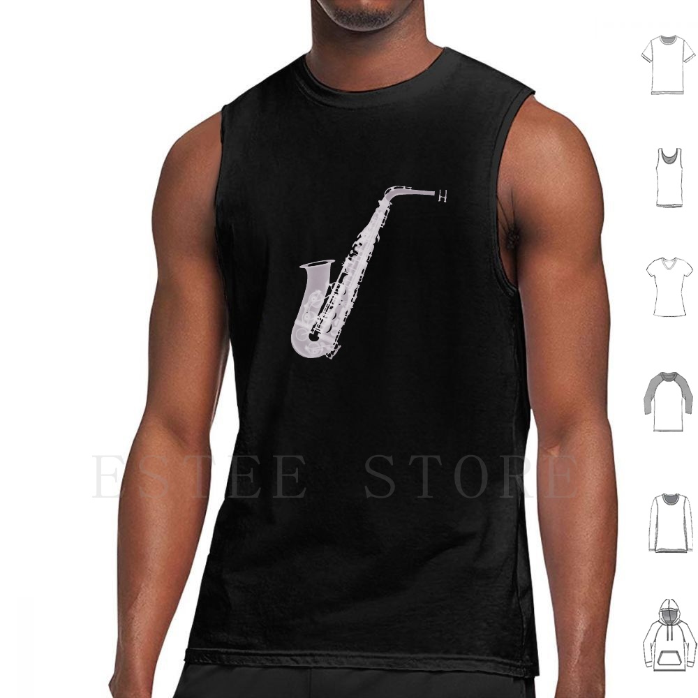 Musical Instrument Images - Saxophone-X-Ray débardeurs gilet sans manches Instrument