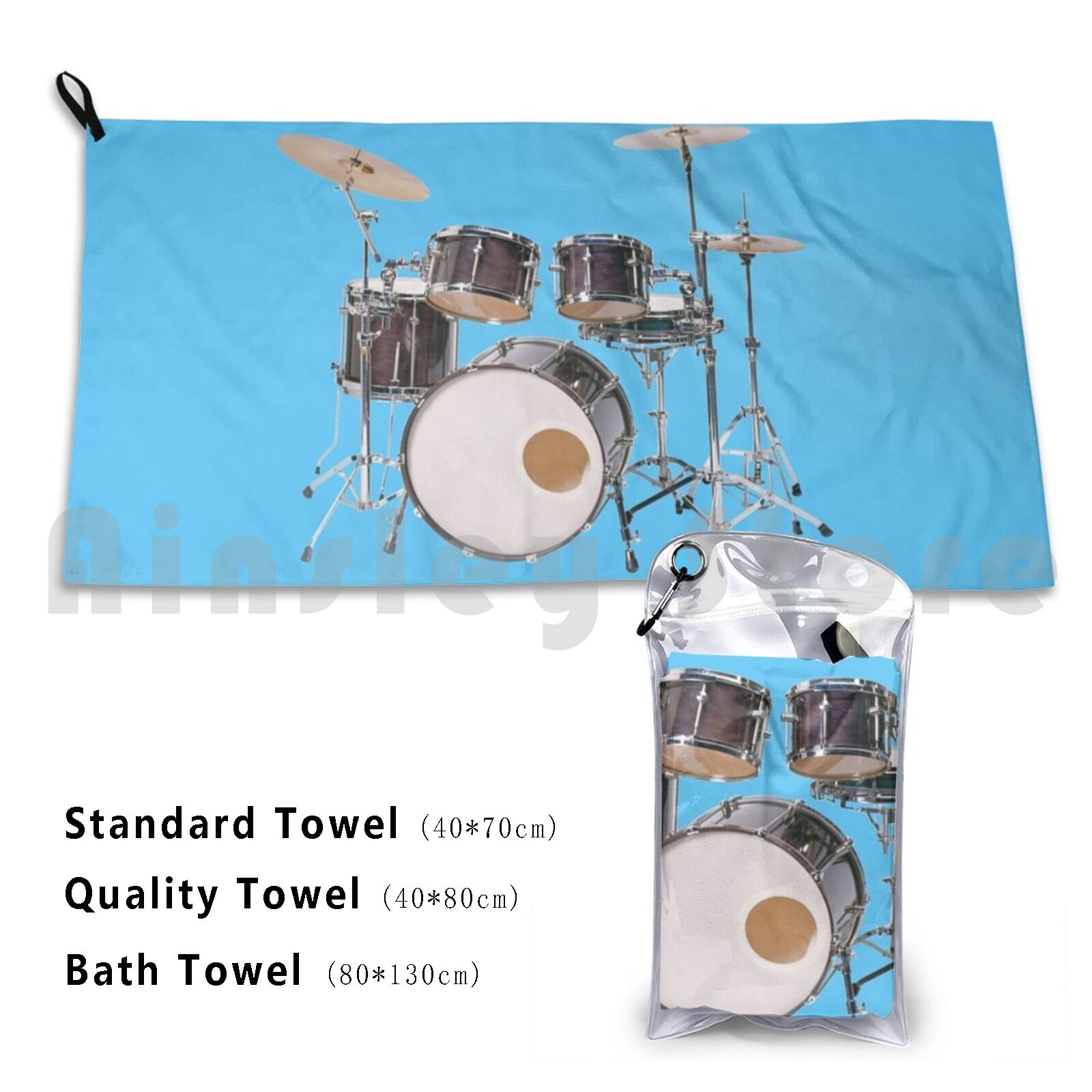 Musical Instrument Images - Tambours Illustration serviette de bain coussin