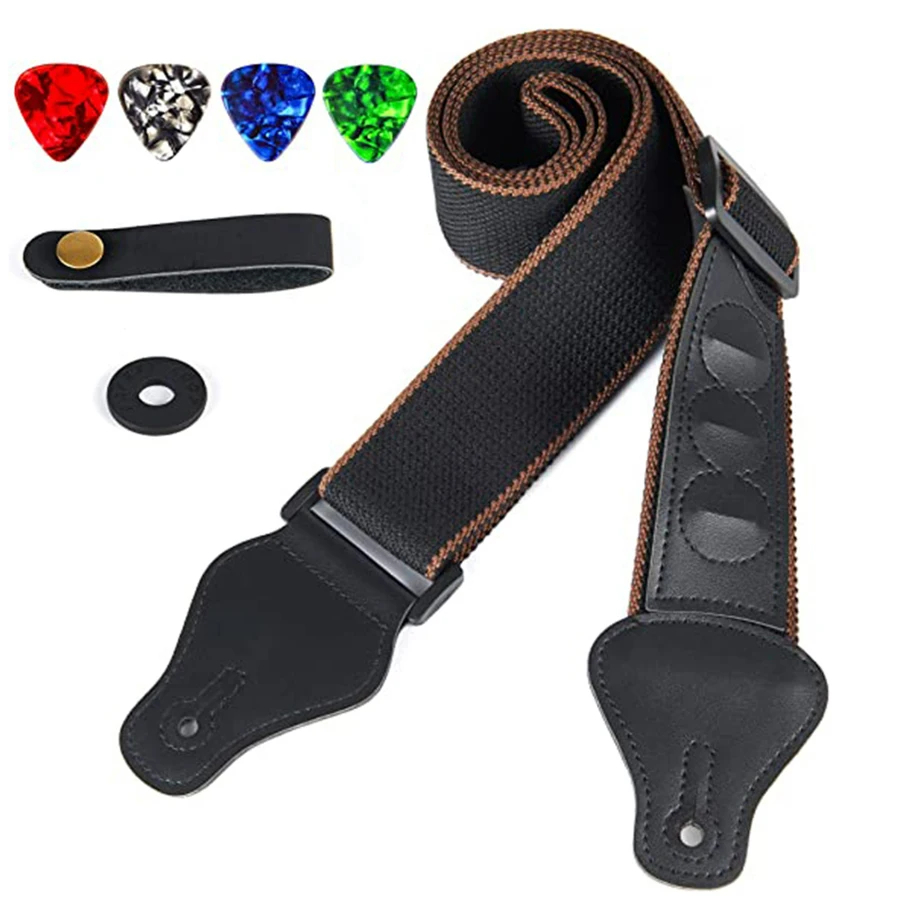 Musical Instrument Organ - Sangle de guitare en cuir PU