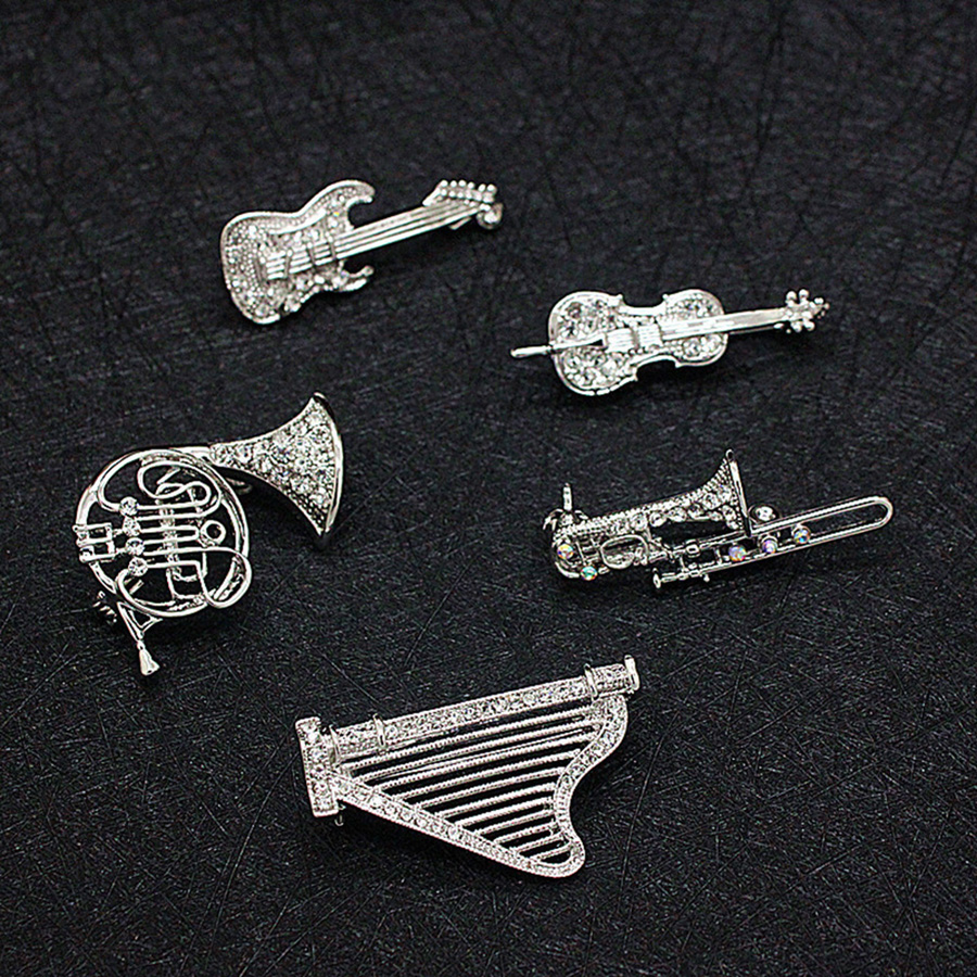 Musical Instrument Images - Image strass Instrument de musique broche