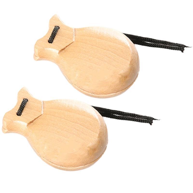 Castanet Flamenco - 2 Pièces de Castagnettes Traditionnelles Flamenco,