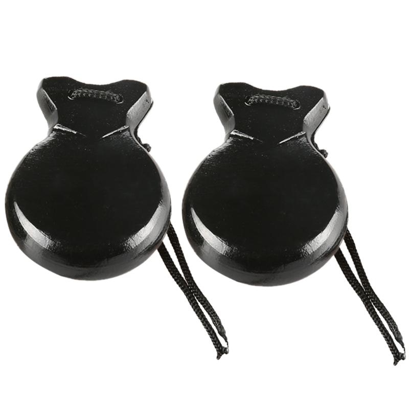 Castanet Flamenco - Castagnettes espagnoles en bois, 2 pièces,