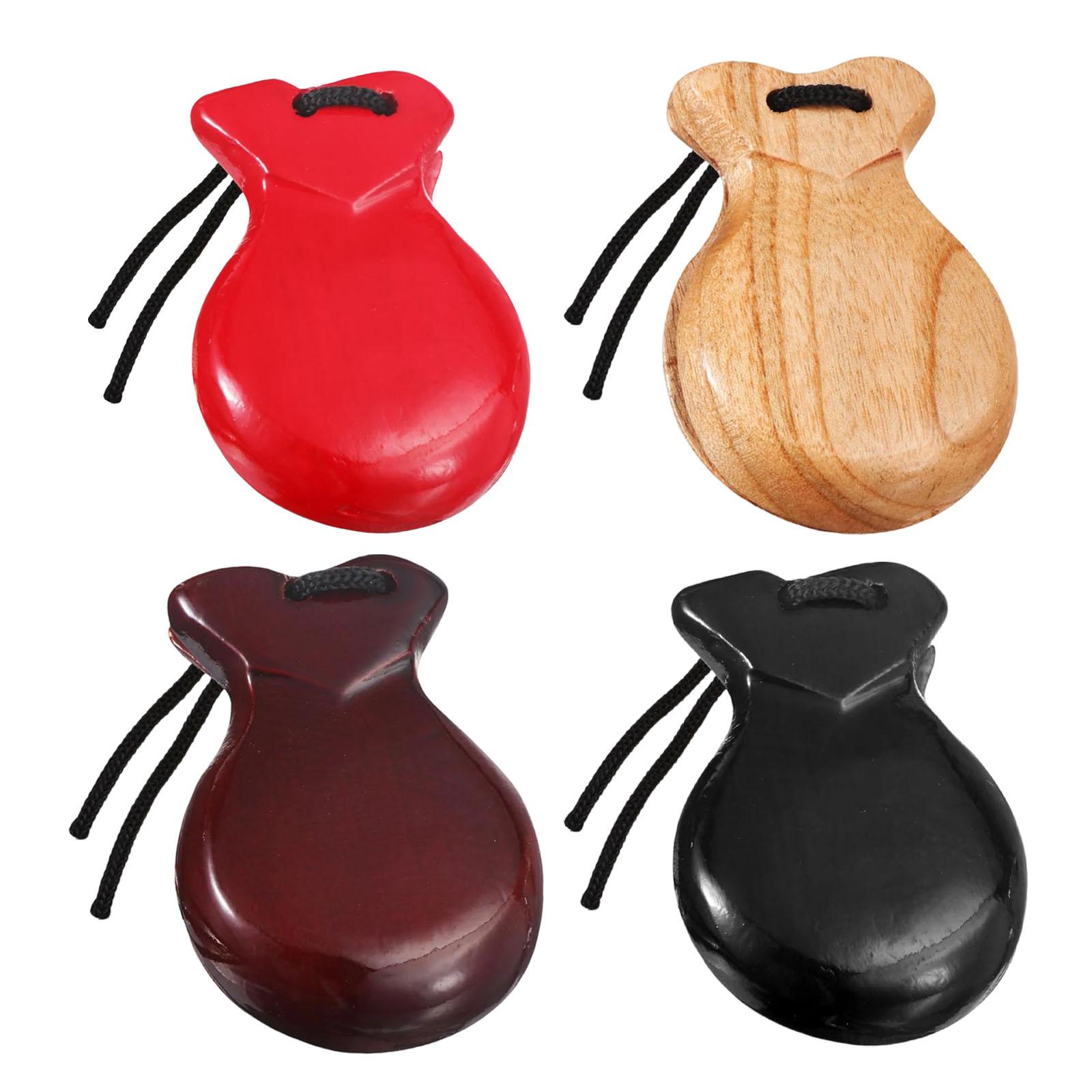 Castanet Flamenco - 2 Pièces Castagnettes espagnoles en bois
