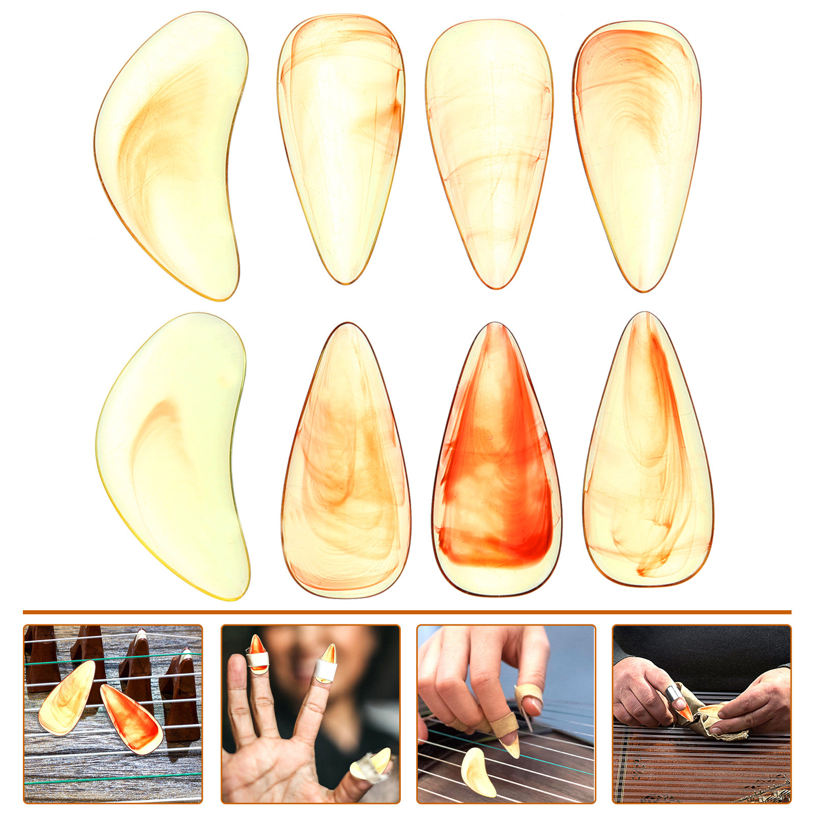 8 Pièces de Protège-Ongles pou - Musical Instrument Guzheng avis et prix