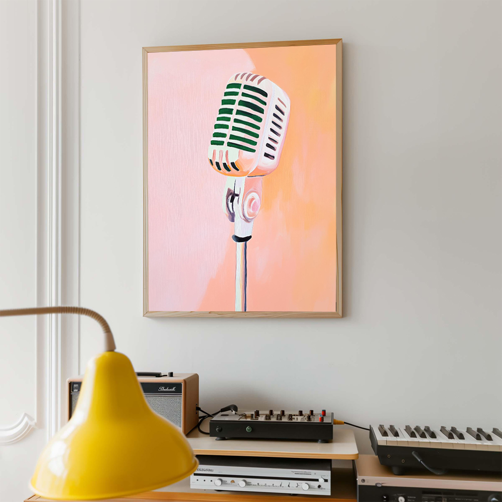 Affiche d'art Musical rétro, l - Musical Instrument Images avis et prix