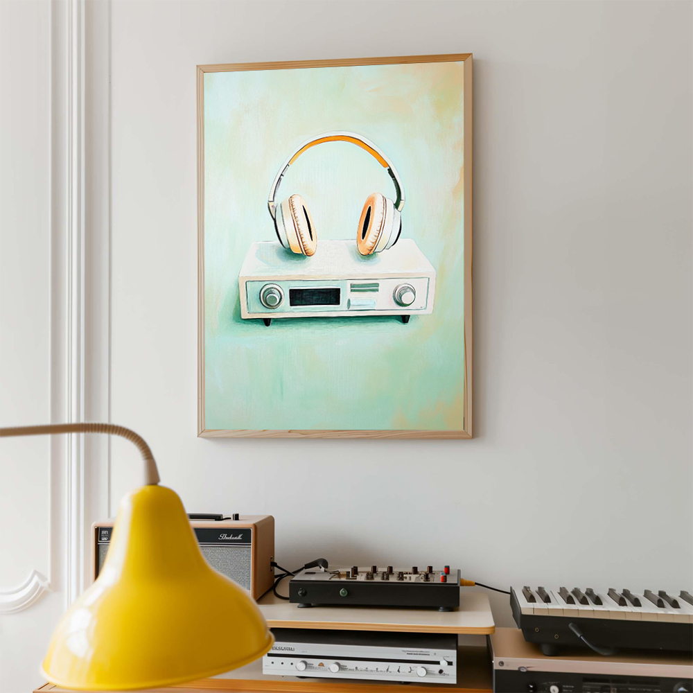 Affiche d'art Musical rétro, l - Musical Instrument Images avis et prix