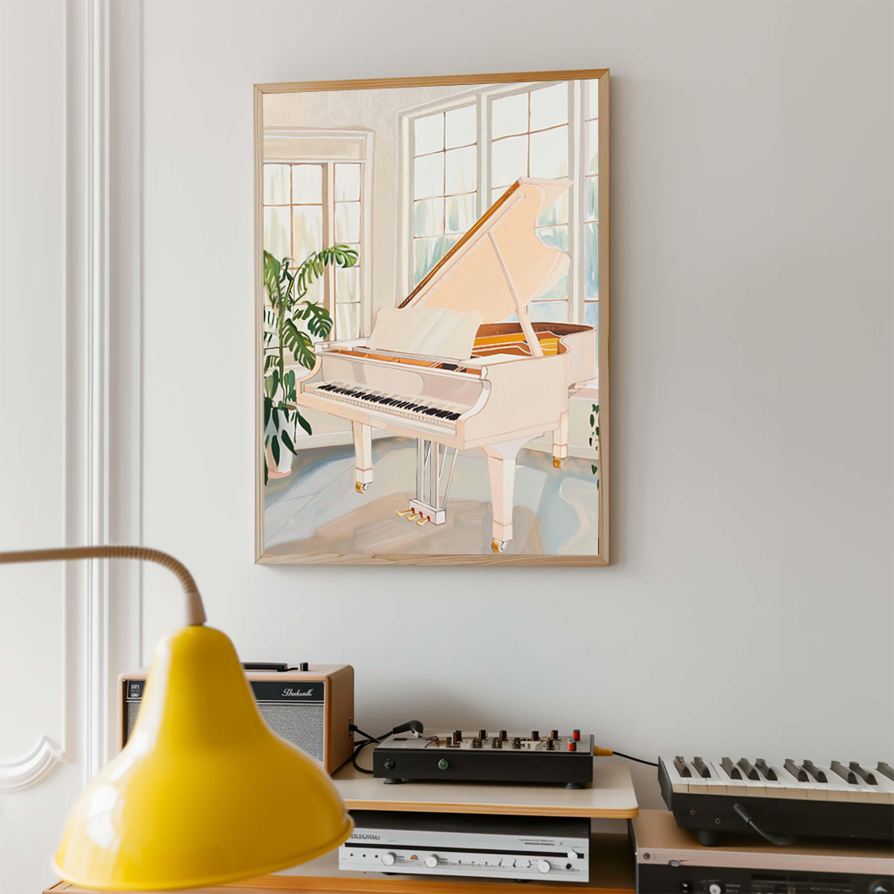 Affiche d'art Musical rétro, l - Musical Instrument Images avis et prix