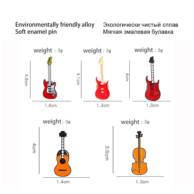 Broches personnalisées pour gu - Musical Instruments Cartoon avis et prix