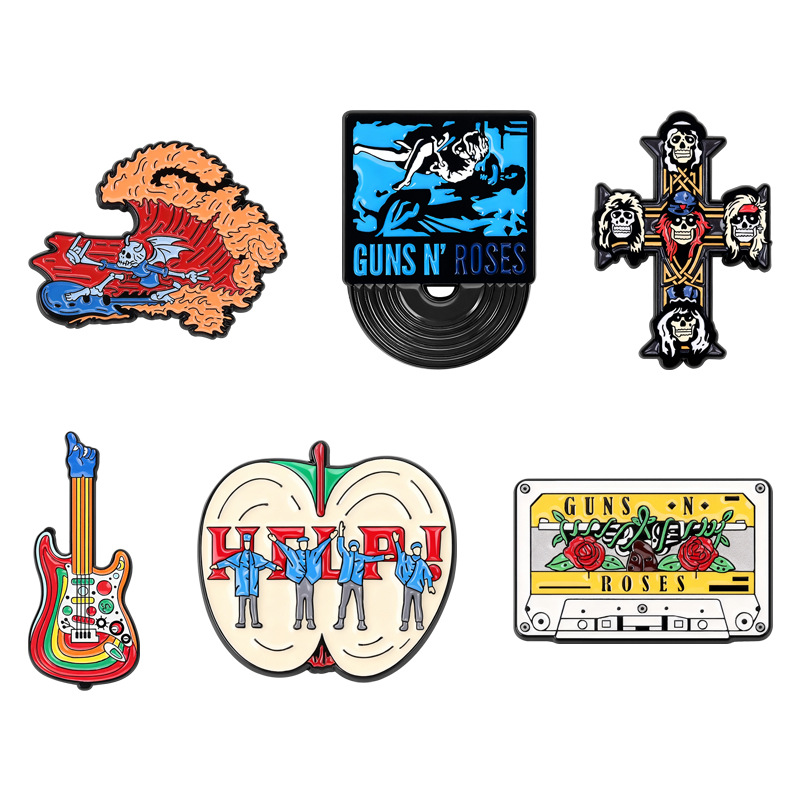 Broches en émail personnalisée - Musical Instruments Cartoon avis et prix