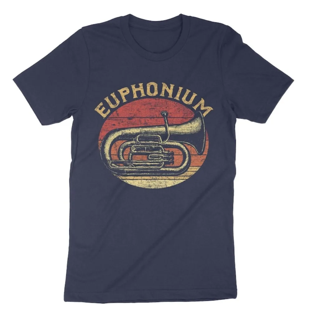 T-shirt drôle d'euphonium vint - Musical Instruments Cartoon avis et prix