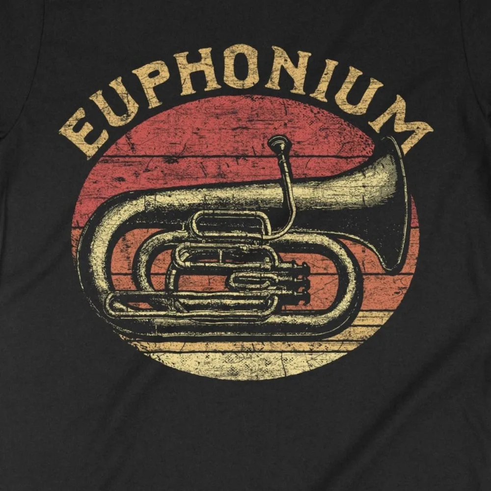 T-shirt drôle d'euphonium vint - Musical Instruments Cartoon avis et prix