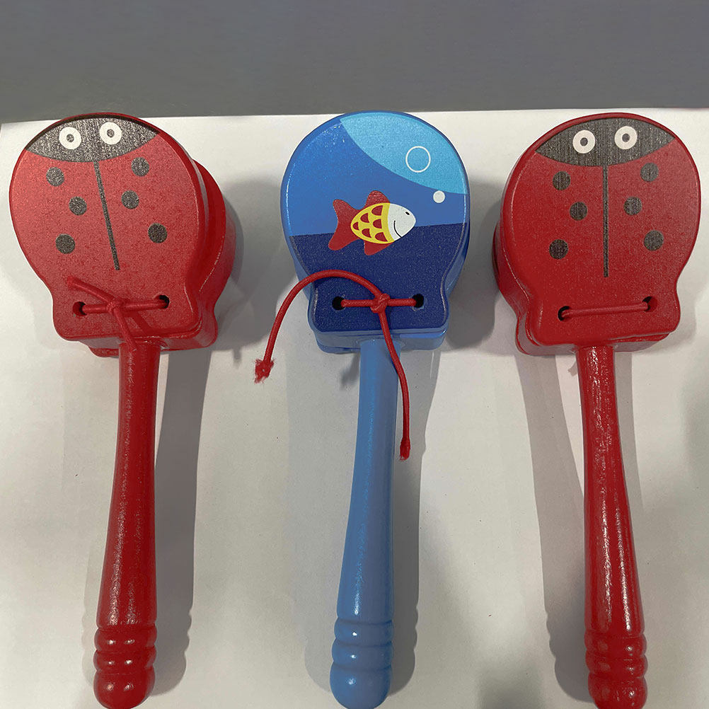 Castagnettes en bois, 3 pièces - Musical Instrument Clapper avis et prix