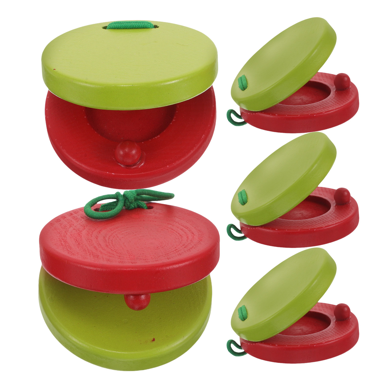 Castagnettes rondes en bois, 5 - Musical Instruments Cartoon avis et prix