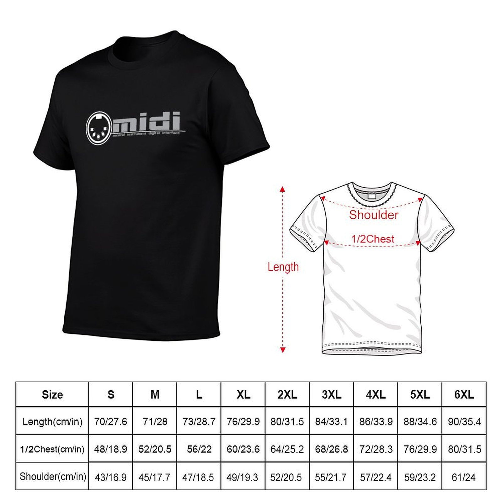 T-shirt MIDI - Musical Instrum - Musical Instrument Digital Interface avis et prix