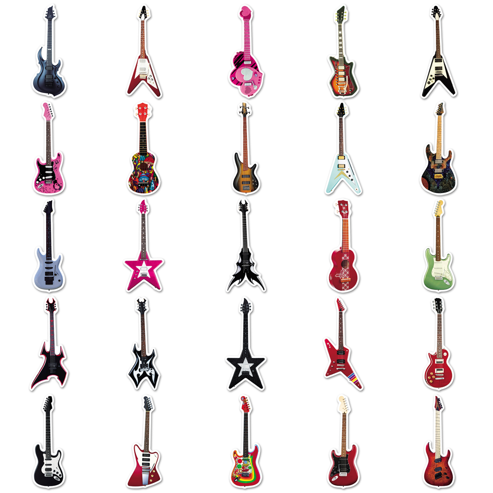 Autocollants Graffiti pour gui - Musical Instruments Cartoon avis et prix