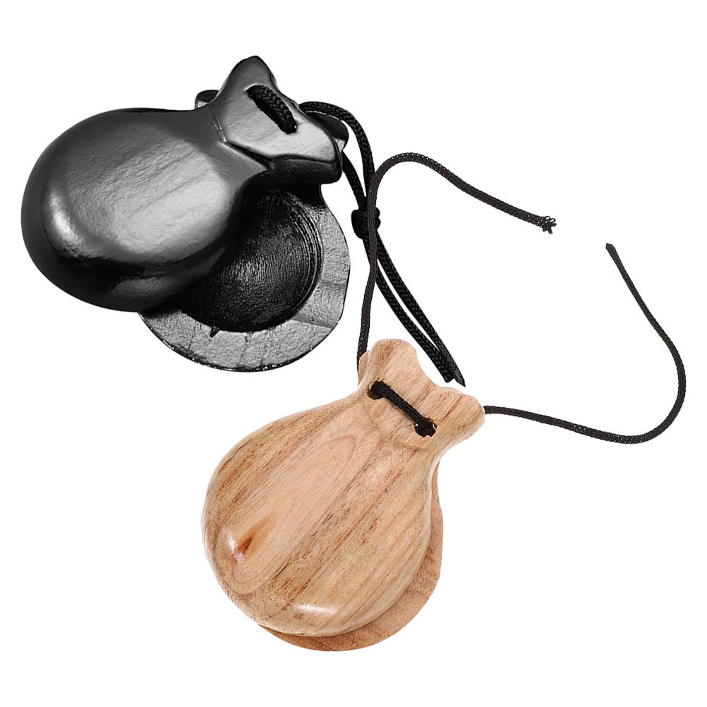 2 Pièces Castagnettes Espagnol - Musical Instrument Clapper avis et prix