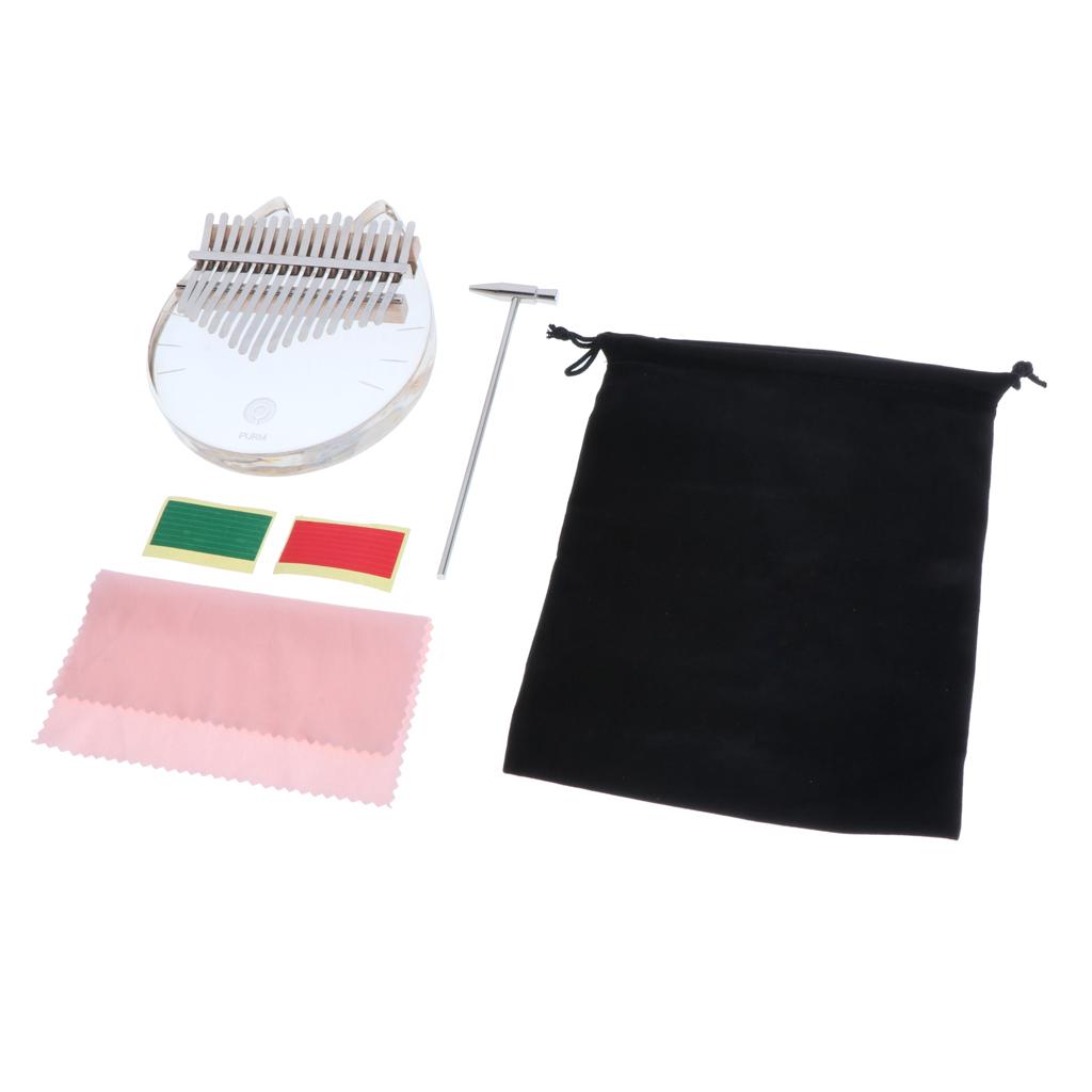 Kalimba 17 touches en acryliqu - Musical Instrument Kids avis et prix