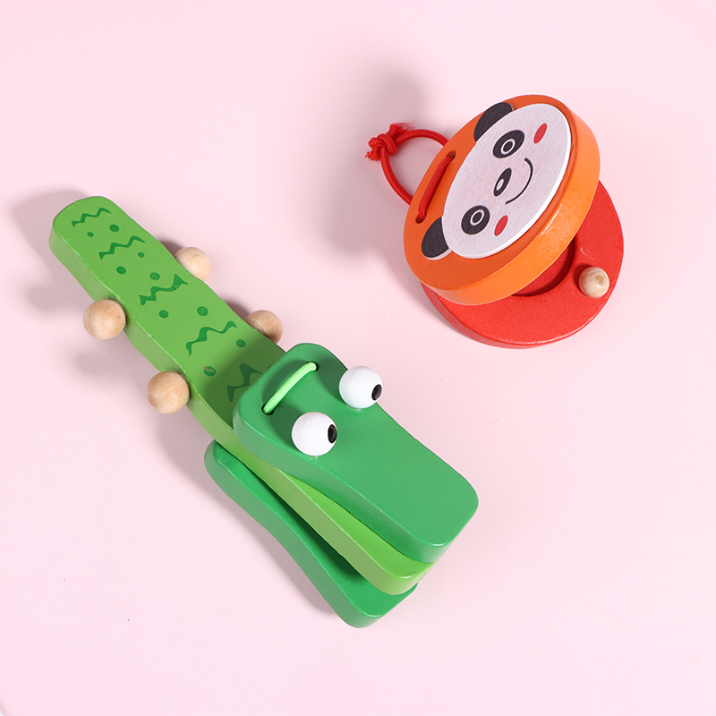 Castagnettes rondes en bois po - Musical Instruments Cartoon avis et prix